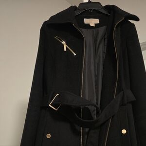 Michael Kors Elegant Black Black Women's Coat